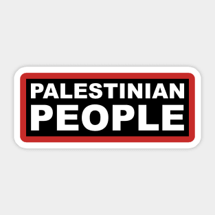 Palestinian People Sticker